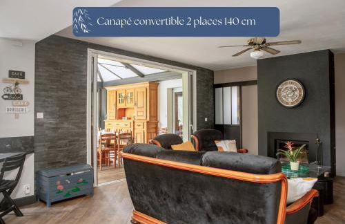 Grand Gîte Le Saule en Scie - 3 étoiles - Spa chauffé, 12 à 14 pers, jardin clos, 30 mn PuyduFou - Foto 11