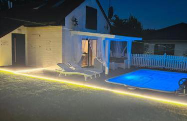 Domek wakacyjny z podgrzewanym basenem i jacuzzi pod gwiazdami, Studnica, Ińsko, "THerapeutica" - Foto 45