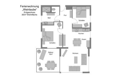 REBHAUS Ferienwohnung Weinlaube - Foto 11