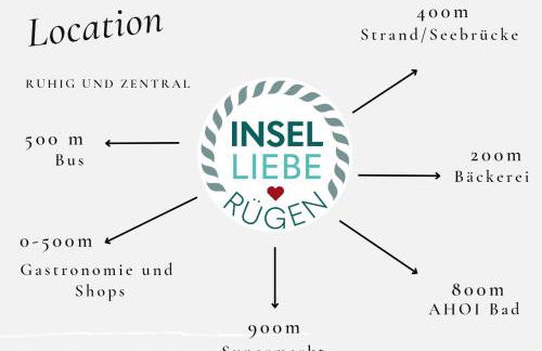 DAS APPARTEMENT INSELLIEBE RÜGEN inkl Sauna und 3h täglich Eintritt AHOI Schwimmbad - Foto 13