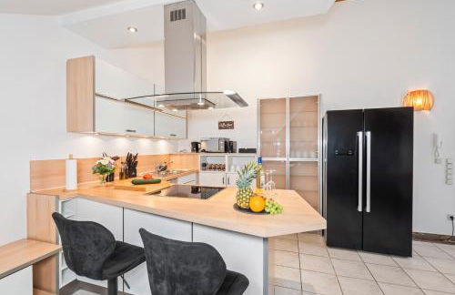 flair Apartment Stadtoase Fulda I private Sauna & Whirlpool I Balkon I 2x Parken I Kaffee I Highspeed WLAN I Disney plus - Foto 7