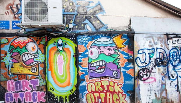 Os murais Tel Aviv nos surpreenderão