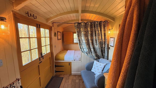 Cosy Romantic Shepherd hut in Open Countryside - Foto 3, Habitación