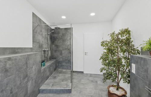 BAT Home Solutions Saarburg Altstadt - alles was ein Hotel nicht bietet - 3 Apartments 45 bis 75 qm für bis zu 12 Personen - direkt unter der Burg - 2 Min zur Altstadt - Weinbergblick, Heimkino und E-Ladesäulen - Foto 18