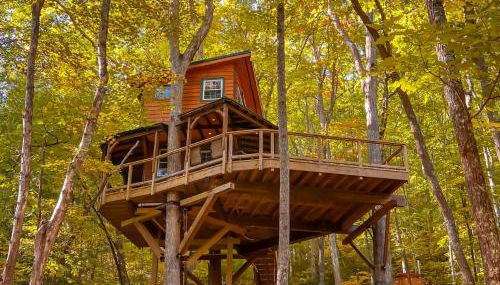 Magical Treehouse Romantic Hot Tub and Sauna - Foto 2