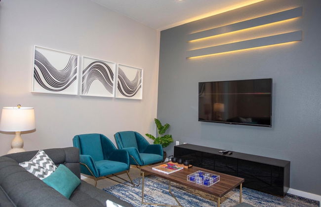 4 BR 4 BA Villa 5min Disneyworld 1804ft BBQ - Foto 8