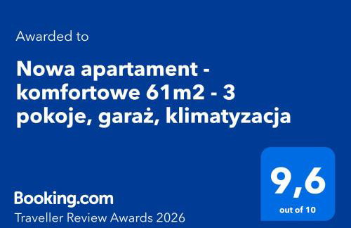 Nowa apartament - komfortowe 61m2 - 3 pokoje, garaż, klimatyzacja - Foto 20