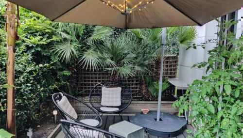 Terrasse Zen - Confort Nature & Accessibilité - 4 personnes - Parking gratuit - 20 min de Paris - Foto 4, Garden