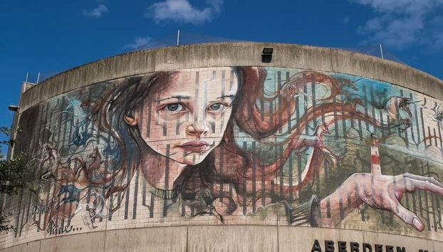 Grafiti en el mercado de Aberdeen