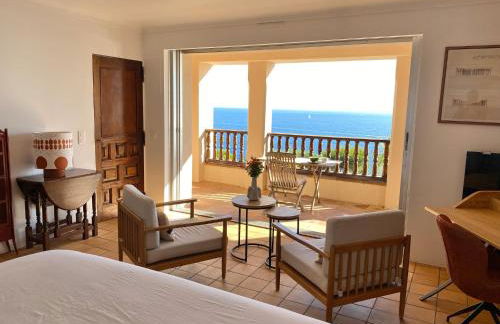 Grande villa familiale vue mer avec piscine - domaine privé à St Cyr sur Mer - Foto 43