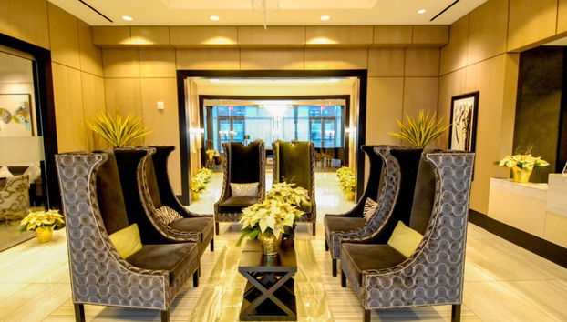 Zona de estar del vestíbulo