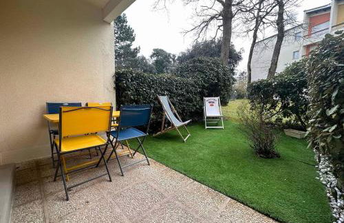 Studio au calme, plage et centre à pied, jardinet ensoleillé, parking privé - FR-1-550-51 - Foto 4