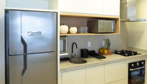 Na Beira da Praia - Conforto e vista privilegiada do 10º andar! - Foto 5, stove, pet friendly, minibar