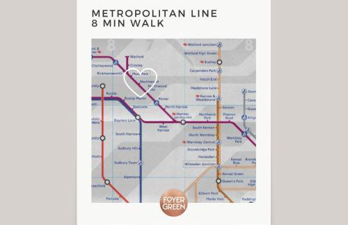 Newly Designed, 2br Apt, 5min from Northwood London Tube Station, NATO HQ, Ideal for Wembley, Warner Studio, Contractors - Foto 23