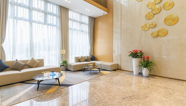 Coin salon dans le hall