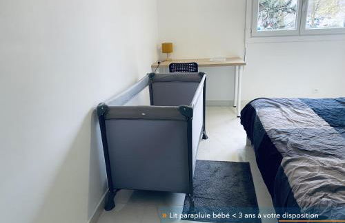 Appartement parisien neuf, moderne avec une grande salon, 2 chambres, 3 lits, parking gratuit, 15min de Paris et 13 min aéroport Orly - Foto 15