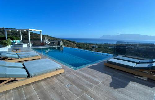 Paleokastro Villas with Private Heated Pool, Top Views - Next To Center - Top WiFi - Foto 57