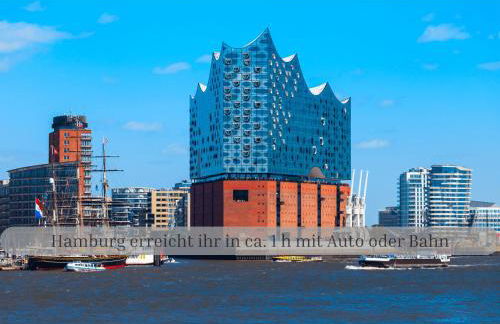 Lodge of Africa - einzigartige Themenzimmer, eingezäunten Garten, Sauna, Whirlpool & Kamin, Hunde willkommen, Gasgrill, voll ausgestattete Küche, großer Essbereich, Hamburg & Stade in der Nähe - Photo 14