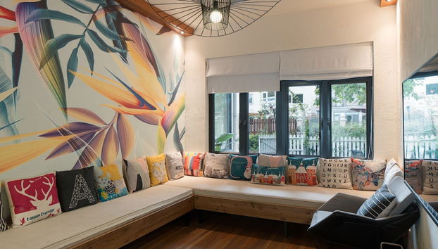 Zona de estar del vestíbulo