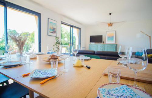 -GAÏA- MAISON FAMILIALE VUE MER ET JARDIN DOURVEIL - Foto 12