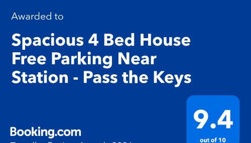 Spacious 4 Bed House Free Parking Near Station - Pass the Keys - Foto 5