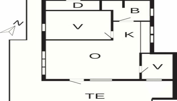 4 Person Holiday Home in Hovborg - Foto 2, Plano