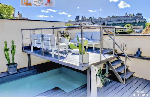 La Maison Blanche 5*, Piscine & vue Cité Médiévale - Foto 1