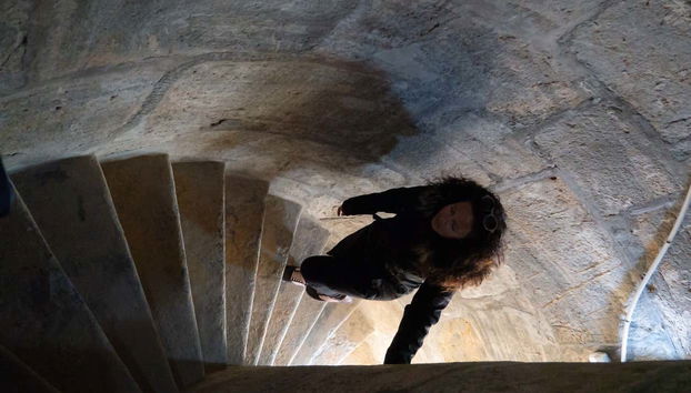 Montée des escaliers du phare