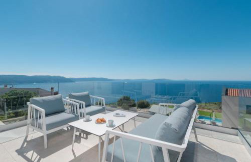 Villa Aristea with sea view, jacuzzi and infinity pool - Foto 47