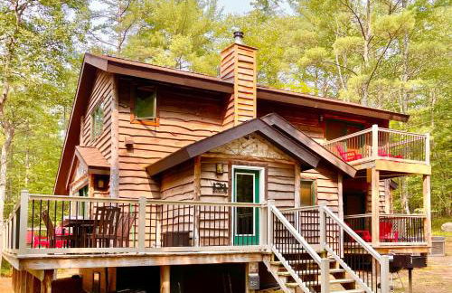 ADK Cabin with Hot Tub, Near Whiteface, Lake Placid, Fire Pit, Game Rm - Foto 37
