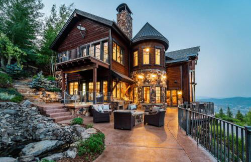 8 Bedroom Deer Valley Masterpiece with endless views. Theater hot tub game room ski-inout - Photo 1