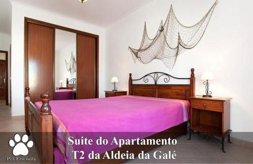 Os Apartamentos A Ramos na Praia da Galé Estão inserido em Condomínio com PISCINA, Fica apenas a 350 Metros da Praia da Galé - Apartamentos com Ar Condicionado tanto nos Quartos como na Sala, Smart TV com Prime Vídeo e Cozinha Completa - Foto 12