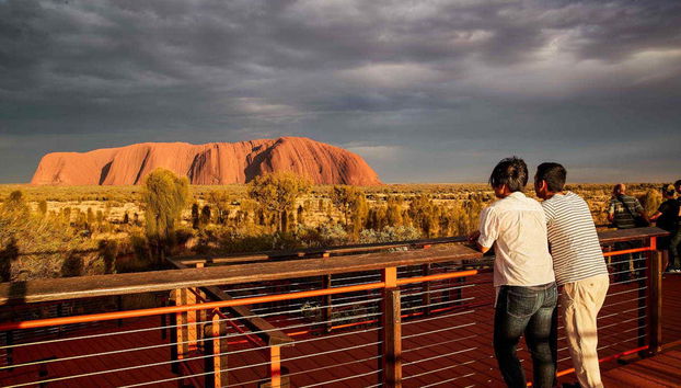 Sunrise at Mount Uluru