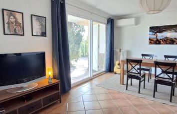 Appt 83m2 rez de jardin dans villa parc privé balcon vue mer - Foto 14