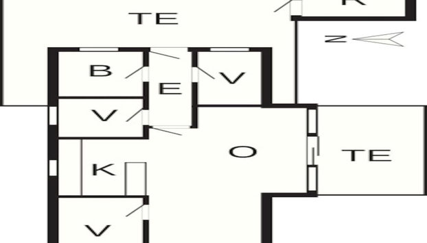 4 Star Holiday Home in Ansager - Photo 5, Plan d’étage