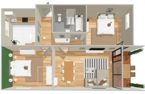 HyggeLiving - DELUXE - 90qm - Balkon - Gartenblick - 55 Zoll TV - Boxspringbetten - Hunde - Kinder - Fahrradkeller - Foto 59