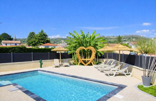 Sublime villa des Oliviers - Piscine chauffée, espace détente, Baby-foot, cuisine extérieure - proche d'Agen - Foto 3