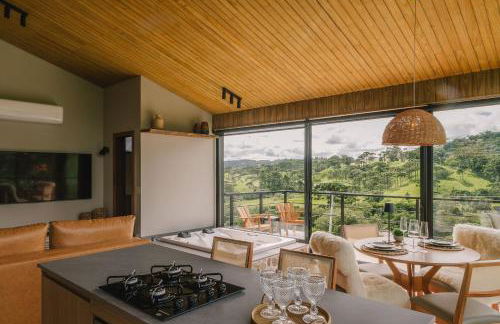 Elegante bangalô de campo 1- Taquaras Huts - Foto 1