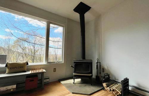 Fireplace Catskill Views Overlook Lake Cabin - Foto 12