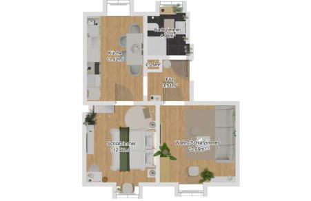 Deluxe! 15min Messe & Uniklinik, Arbeitsplatz, Boxspring - Foto 30