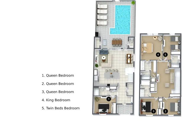 Brand New! Windsor Island 5BR Cozy Home Wpool/spa - Foto 32