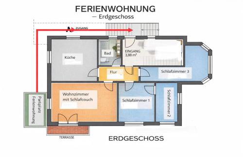 Charmantes Apartment Roding mit 3 Schlafzimmer - Foto 9