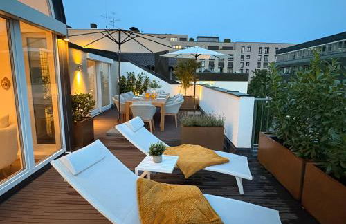 Munich Penthouse with Kitchen, Roofgarden and Parking - Foto 10