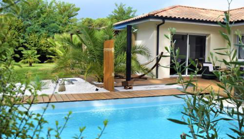 Villa de charme avec piscine privée et clim 8 pers près du lac de Parentis - Foto 1