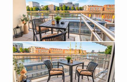 Weser-Panorama Apartment - Zentral und am Wasser - Foto 1