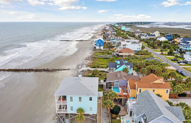 Oceanfront w/ Pool, Panoramic Deck Views, 5bdr Folly Ocean Breeze by Avantstay - Foto 71