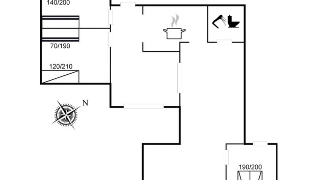 "Catha" - 175m from the sea - Foto 2, Floorplan