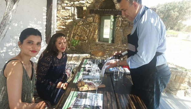 Desfrutando da experiência enológica