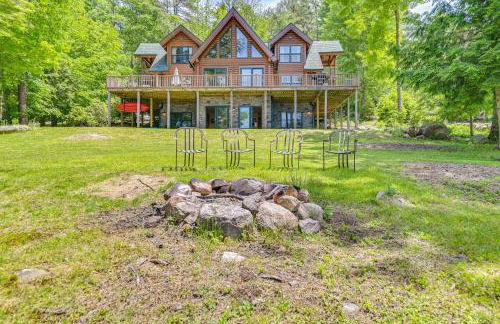 Lakefront Corinth Log Home Private Dock, Fire Pit - Foto 35
