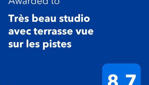 Très beau studio avec terrasse vue sur les pistes - Foto 3